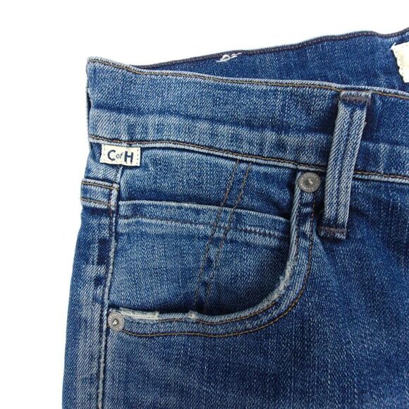 CITIZENS OF HUMANITY Elsa Mid Rise Slim Fit Crop Jeans 25 Dark Wash Denim Ankle - Picture 6 of 12